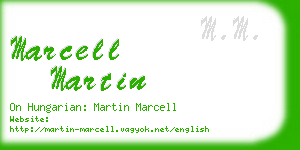 marcell martin business card